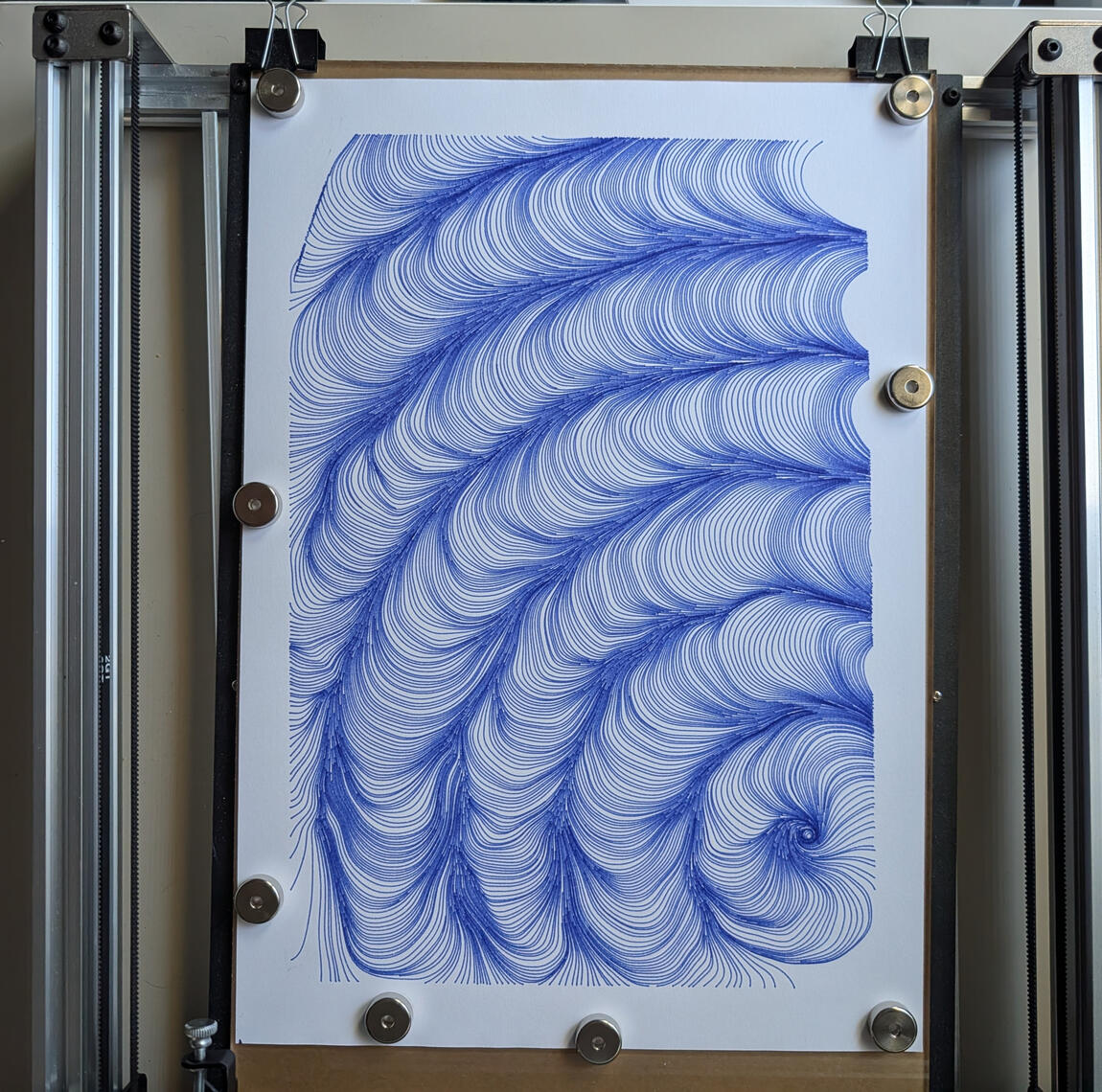 Spiraling In Blue
